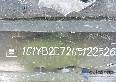 2016 Chevrolet Corvette Stingray z USA, uszkodzony, nr VIN 1G1YB2D72G5122526